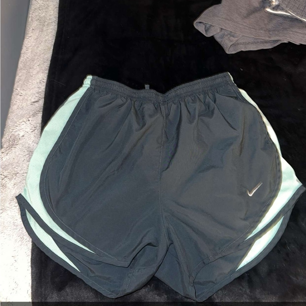Green Nike shorts